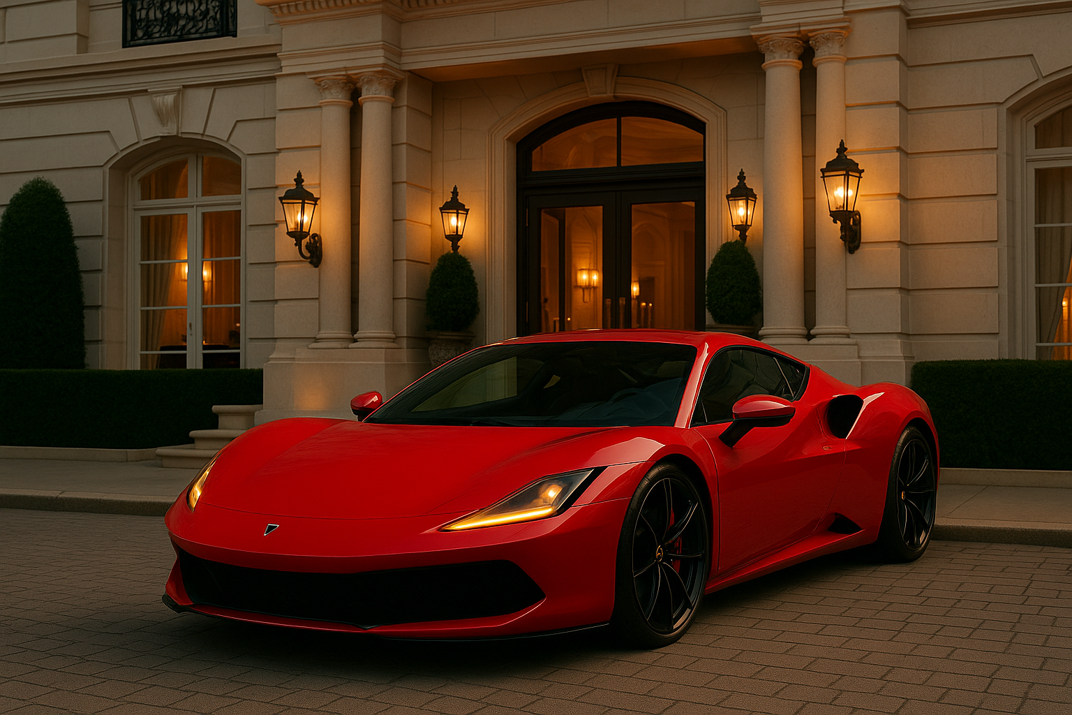 super car in motion
